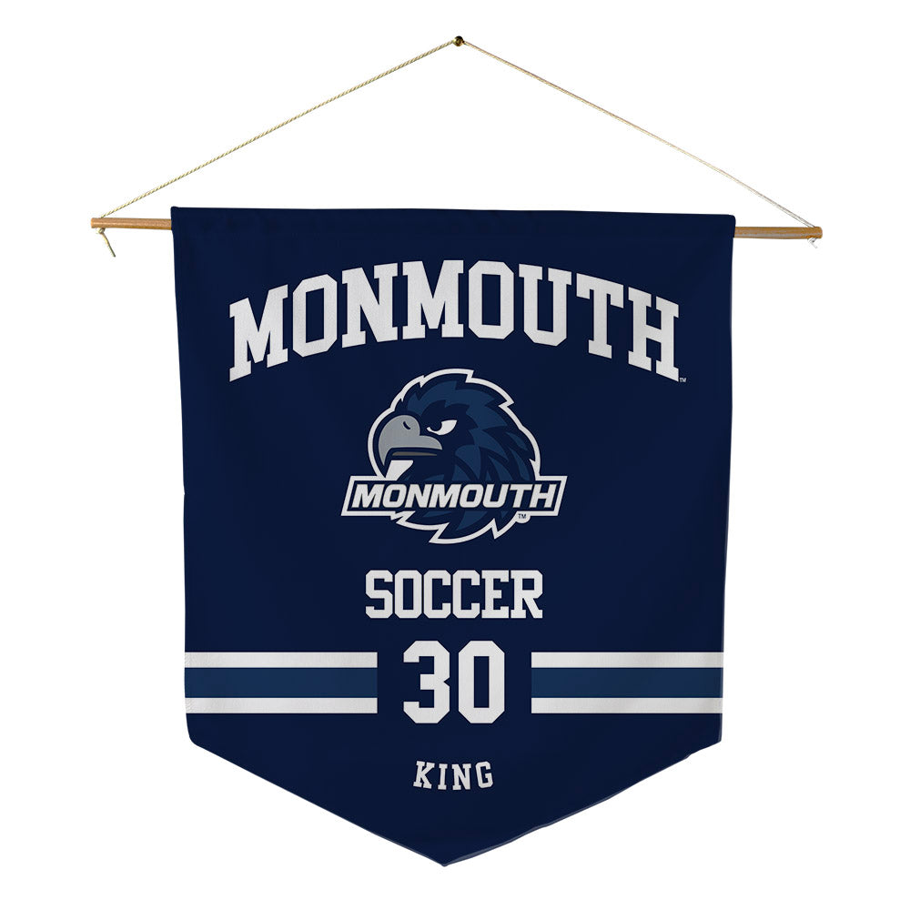 Monmouth - NCAA Men's Soccer : Jason King - Pennant - 18" x 21"-0