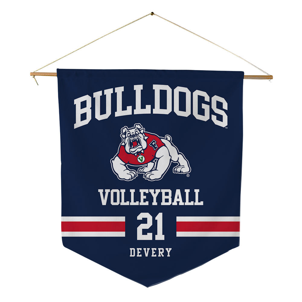 Fresno State - NCAA Women's Volleyball : Kiley Devery - Pennant - 18" x 21"-0