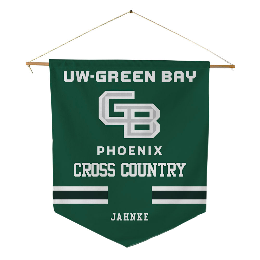 UW Green Bay - NCAA Men's Cross Country : Noah Jahnke - Pennant - 18" x 21"-0