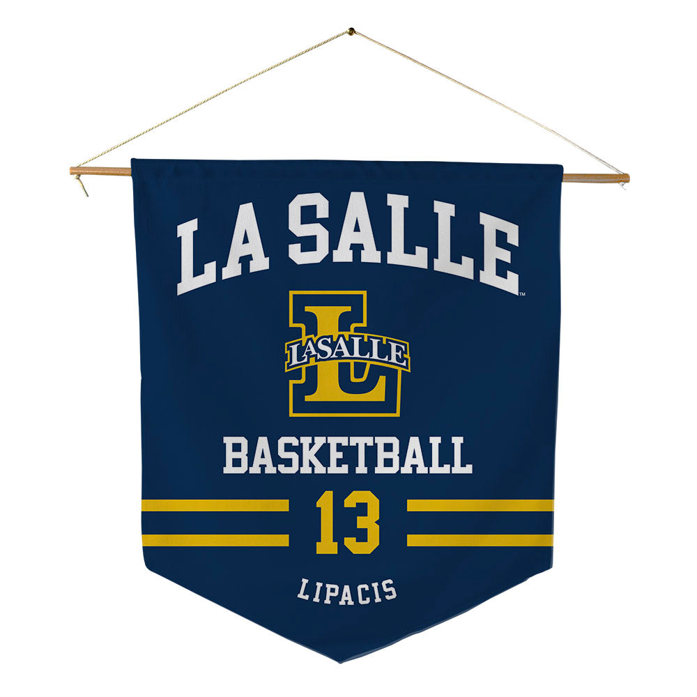 La Salle - NCAA Men's Basketball : Maximillian Lipacis - Pennant - 18" x 21"-0