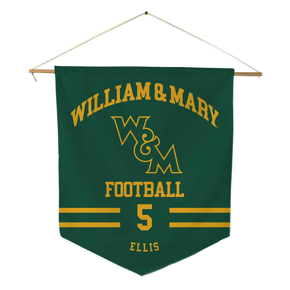 William & Mary - NCAA Football : Cade Ellis - Pennant - 18" x 21"-0
