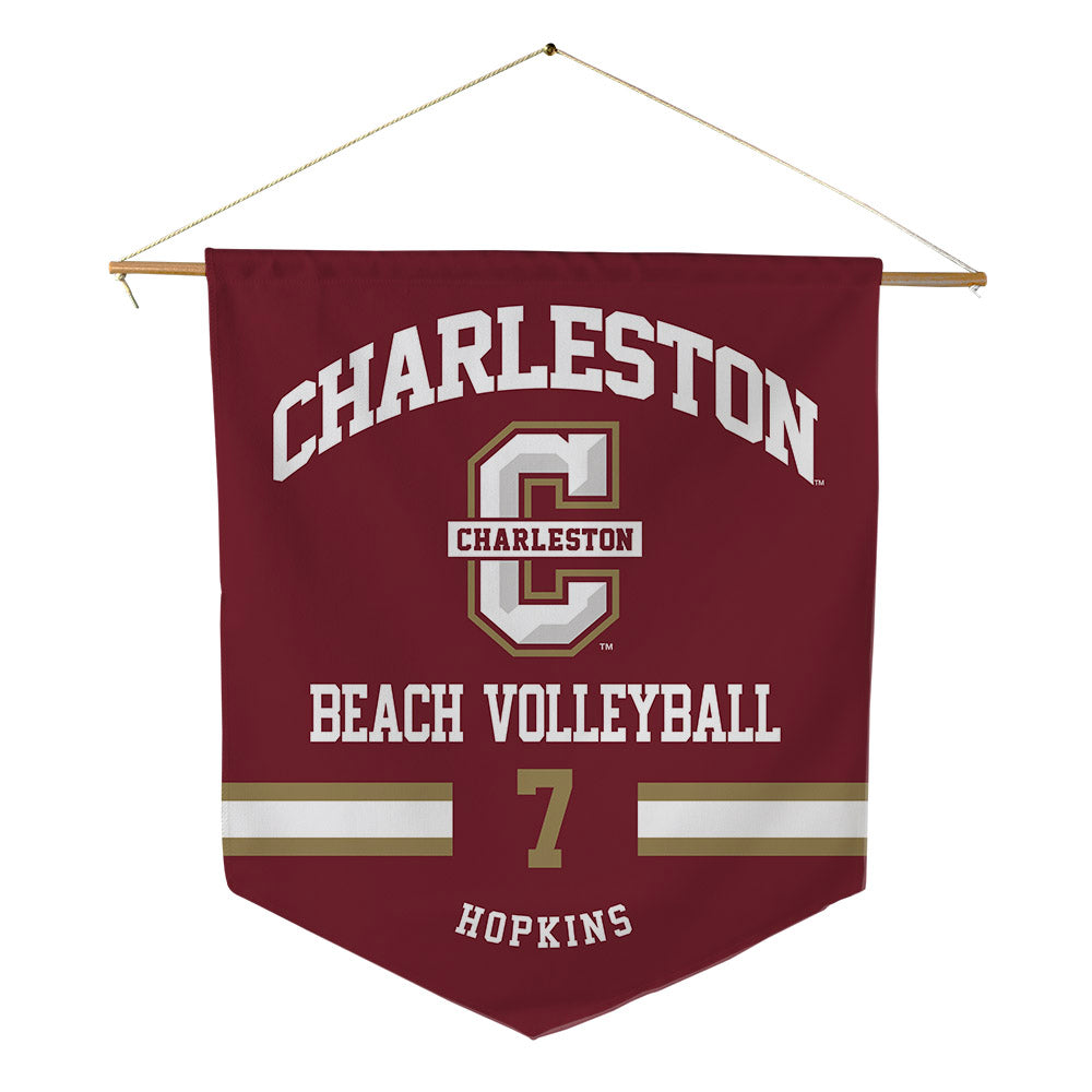 Charleston - NCAA Beach Volleyball : Holly Hopkins - Pennant - 18" x 21"-0