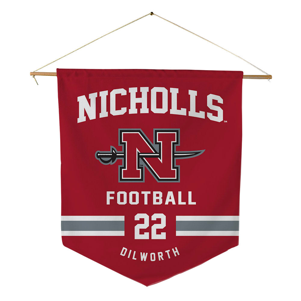 Nicholls State - NCAA Football : Zavian Dilworth - Pennant - 18" x 21"-0