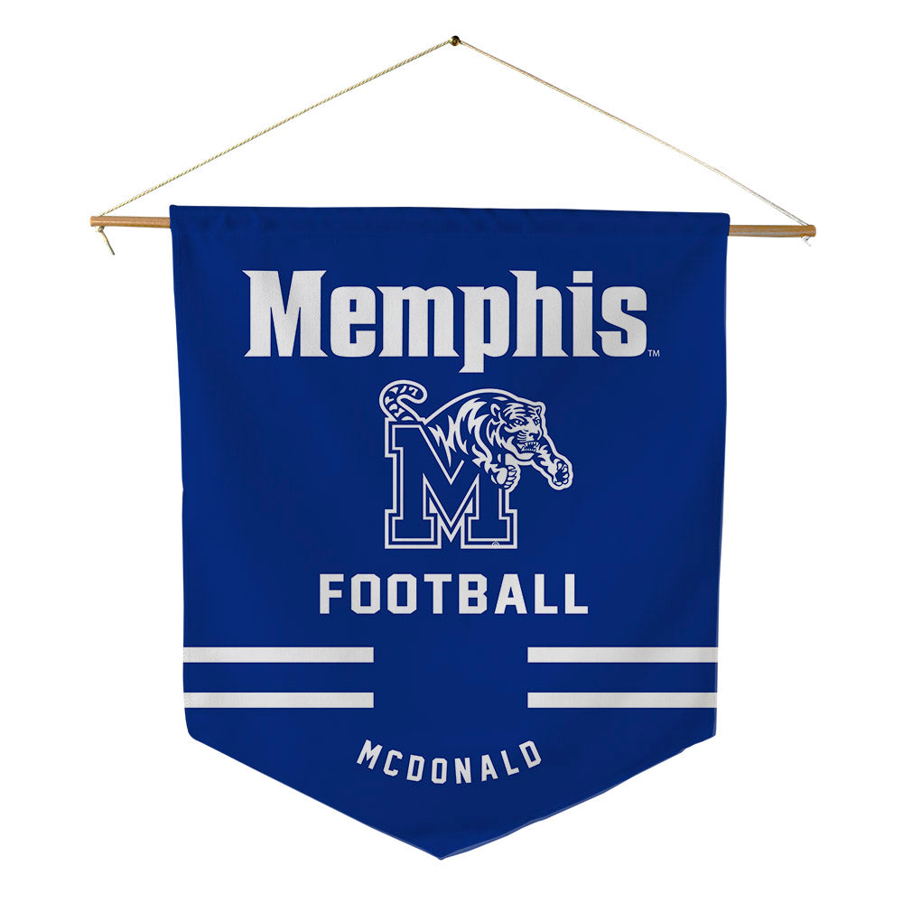 Memphis - NCAA Football : Trey McDonald - Pennant - 18" x 21"-0