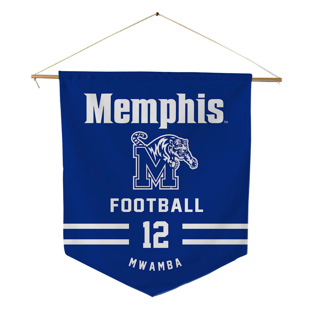 Memphis - NCAA Football : Beni Mwamba - Pennant - 18" x 21"-0