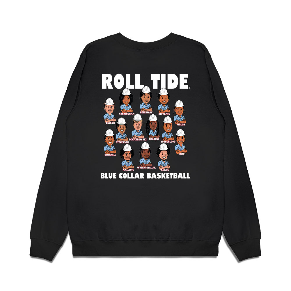 Alabama - NCAA Men's Basketball : - Team Caricature Premium Crewneck Sweatshirt-1