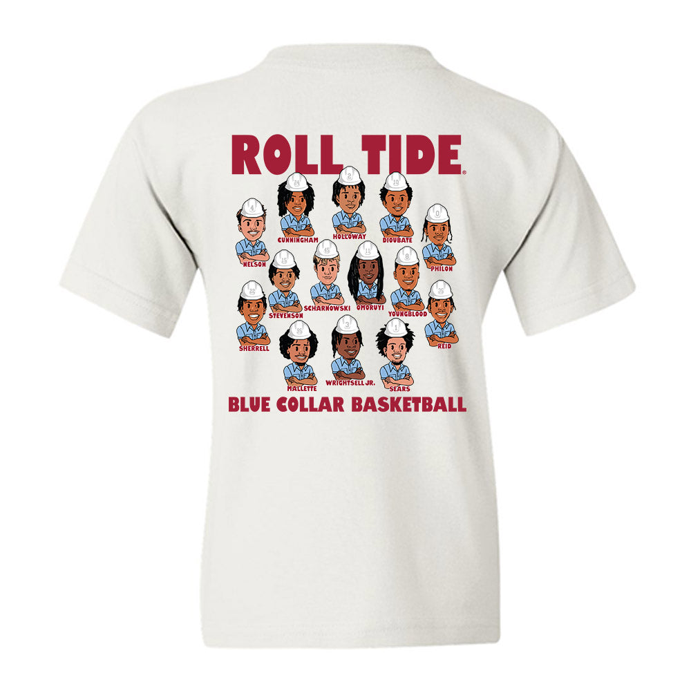 Alabama - NCAA Men's Basketball : - Team Caricature Youth T-Shirt-1