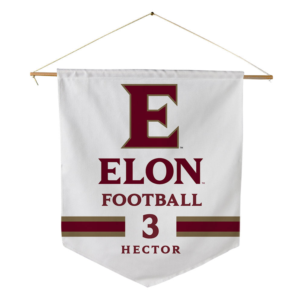 Elon - NCAA Football : Cj Hector - Pennant - 18" x 21"-0