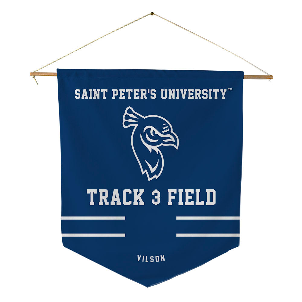 Saint Peter's - NCAA Women's Track & Field : Shanelle Vilson - Pennant - 18" x 21"-0