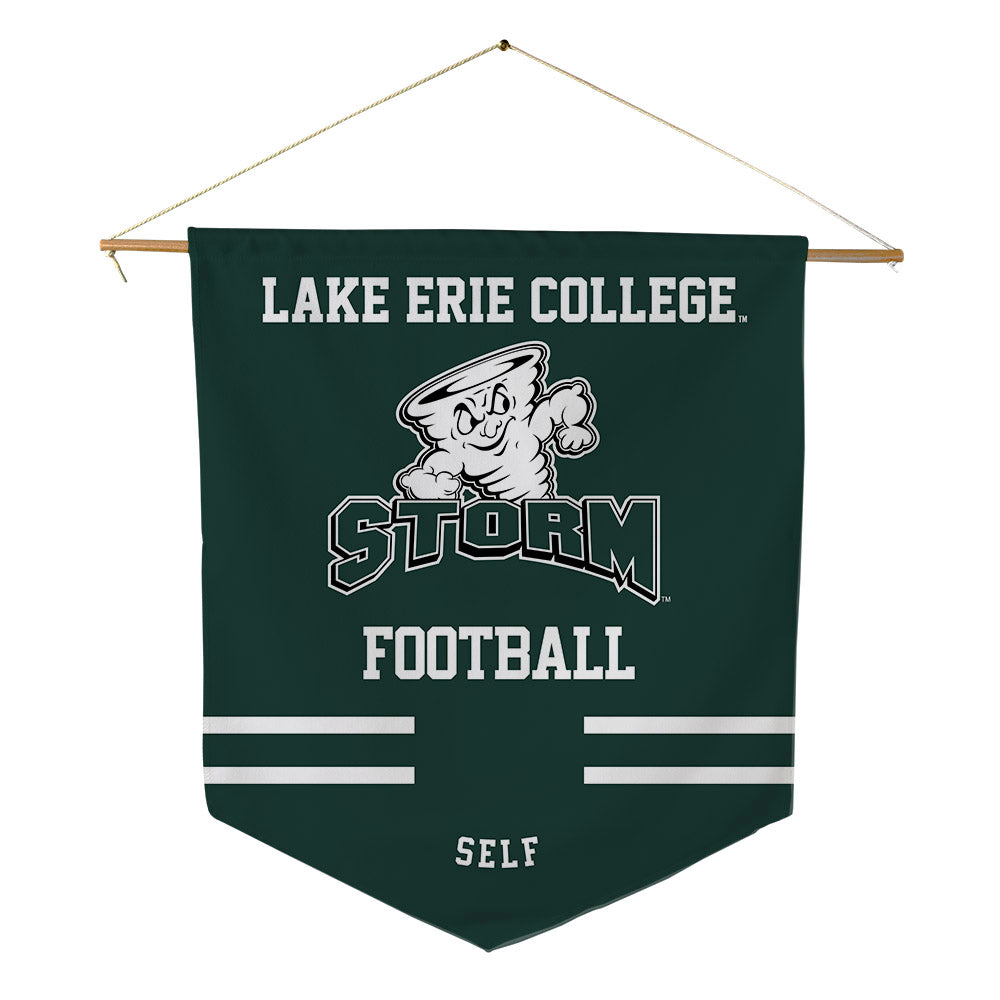 Lake Erie College - NCAA Football : Jaden Self - Pennant - 18" x 21"-0