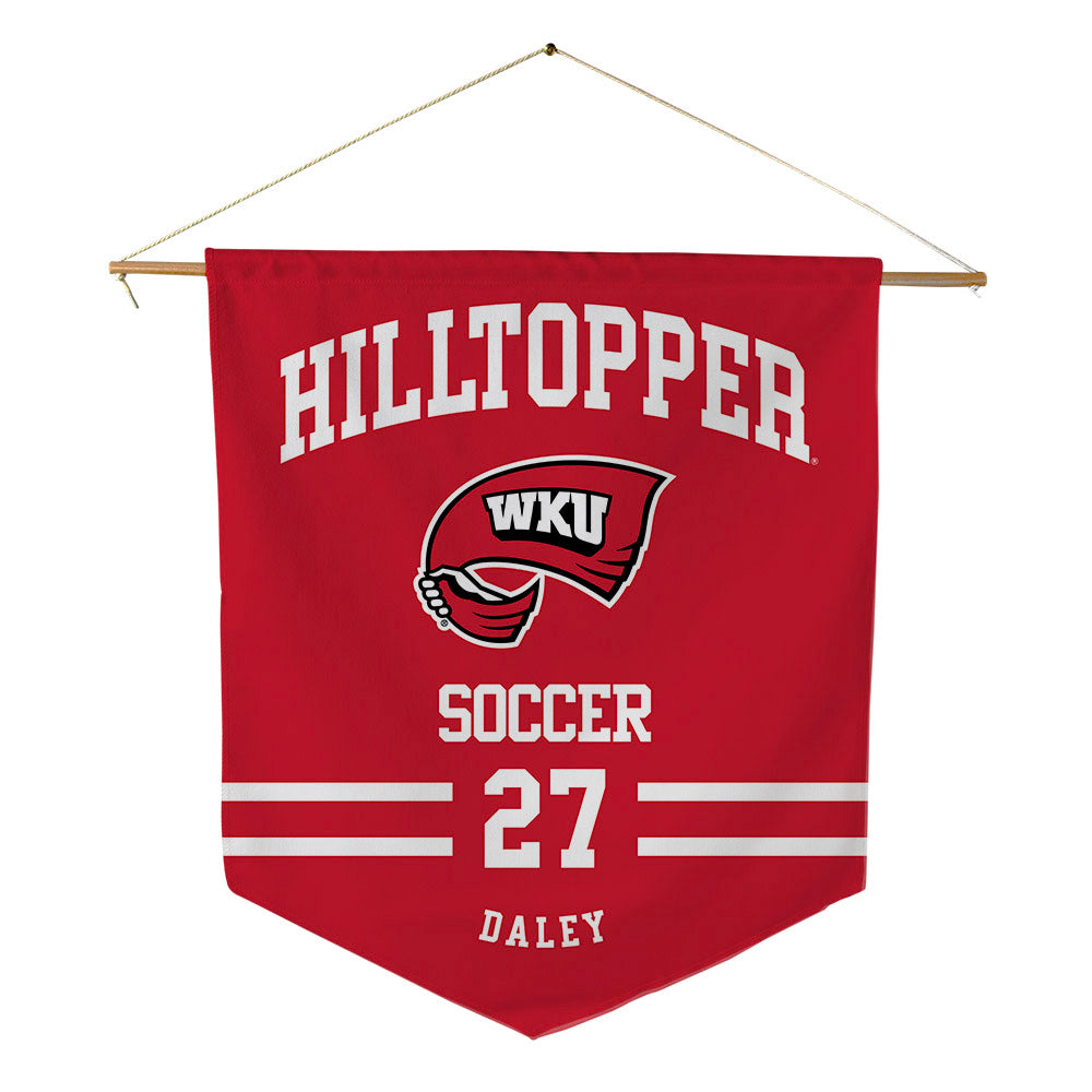 Western Kentucky - NCAA Women's Soccer : Kaitlyn Daley - Pennant - 18" x 21"-0
