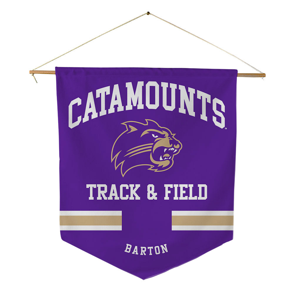 Western Carolina - NCAA Men's Track & Field : Elias Barton - Pennant - 18" x 21"-0