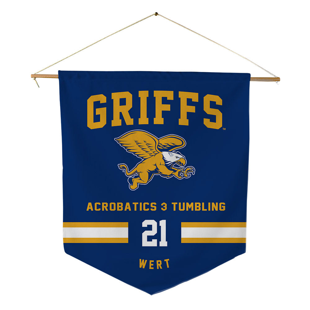 Canisius - NCAA Acrobatics & Tumbling : Jenna Wert - Pennant - 18" x 21"-0