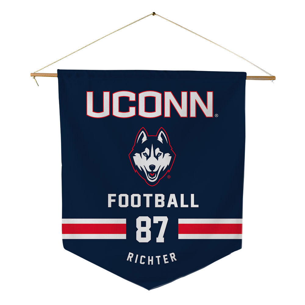 UConn - NCAA Football : Clemens Richter - Pennant - 18" x 21"-0