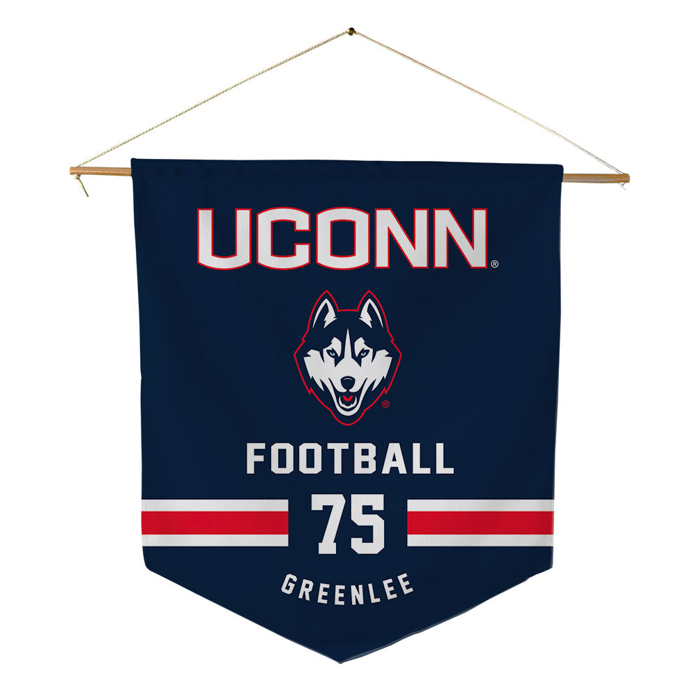 UConn - NCAA Football : Hill Greenlee - Pennant - 18" x 21"-0