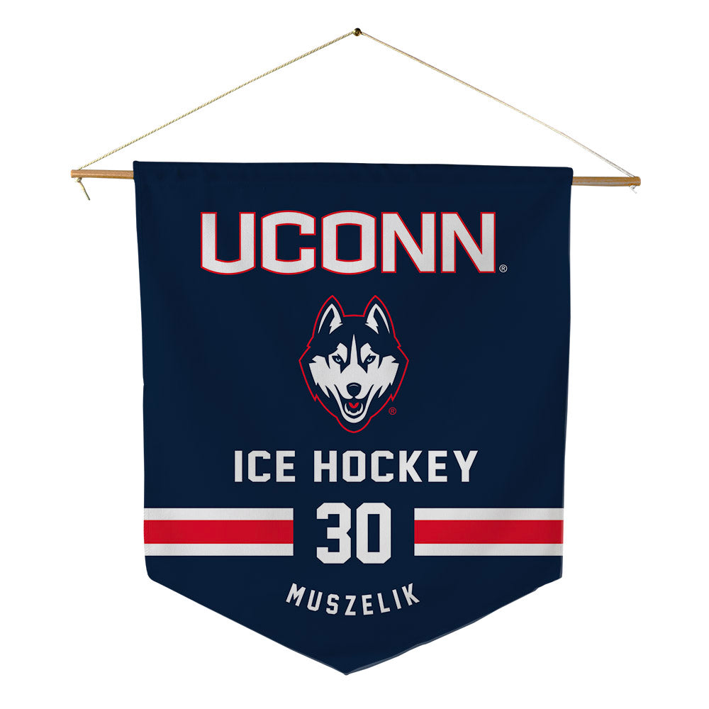 UConn - NCAA Men's Ice Hockey : Tyler Muszelik - Pennant - 18" x 21"-0