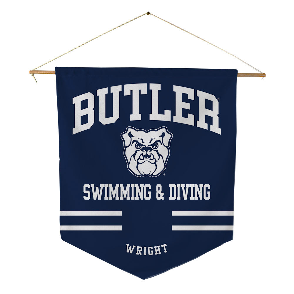 Butler - NCAA Women's Swimming & Diving : Kayla Wright - Pennant - 18" x 21"-0