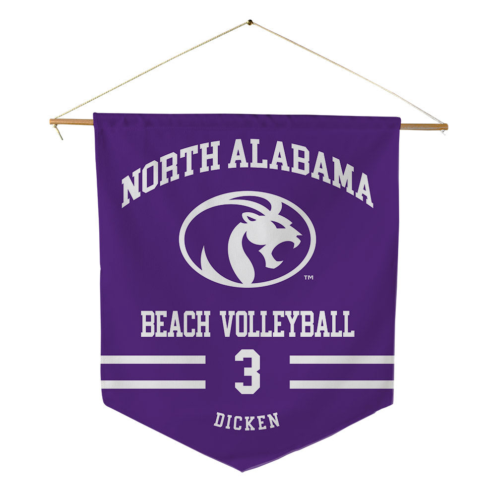 North Alabama - NCAA Beach Volleyball : Hope Dicken - Pennant - 18" x 21"-0