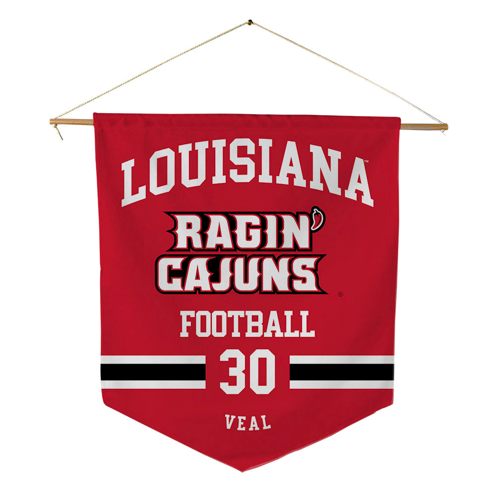 Louisiana - NCAA Football : Ethan Veal - Pennant - 18" x 21"-0