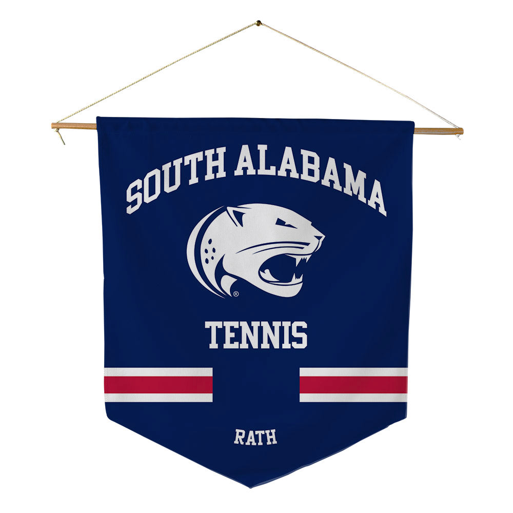 South Alabama - NCAA Women's Tennis : Ava Rath - Pennant - 18" x 21"-0