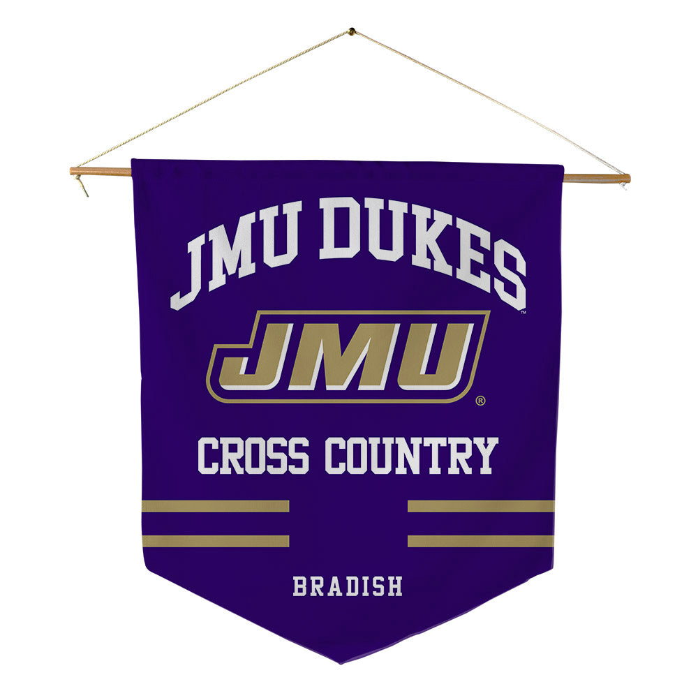 JMU - NCAA Women's Cross Country : Kate Bradish - Pennant - 18" x 21"-0