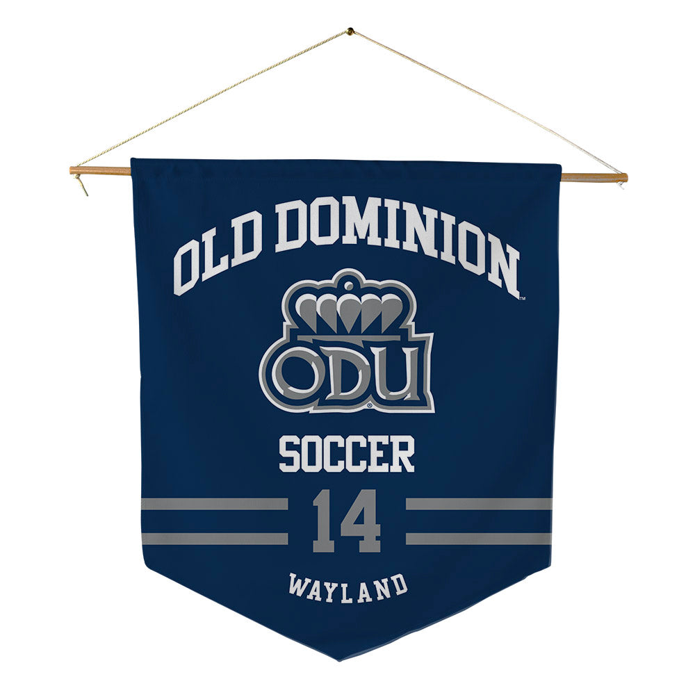 Old Dominion - NCAA Men's Soccer : Micah Wayland - Pennant - 18" x 21"-0