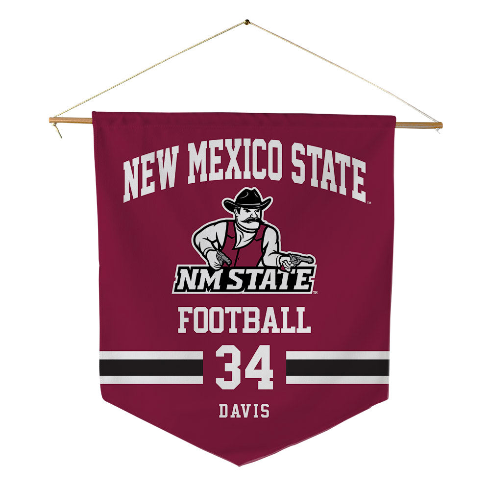NMSU - NCAA Football : Zaiden Davis - Pennant - 18" x 21"-0