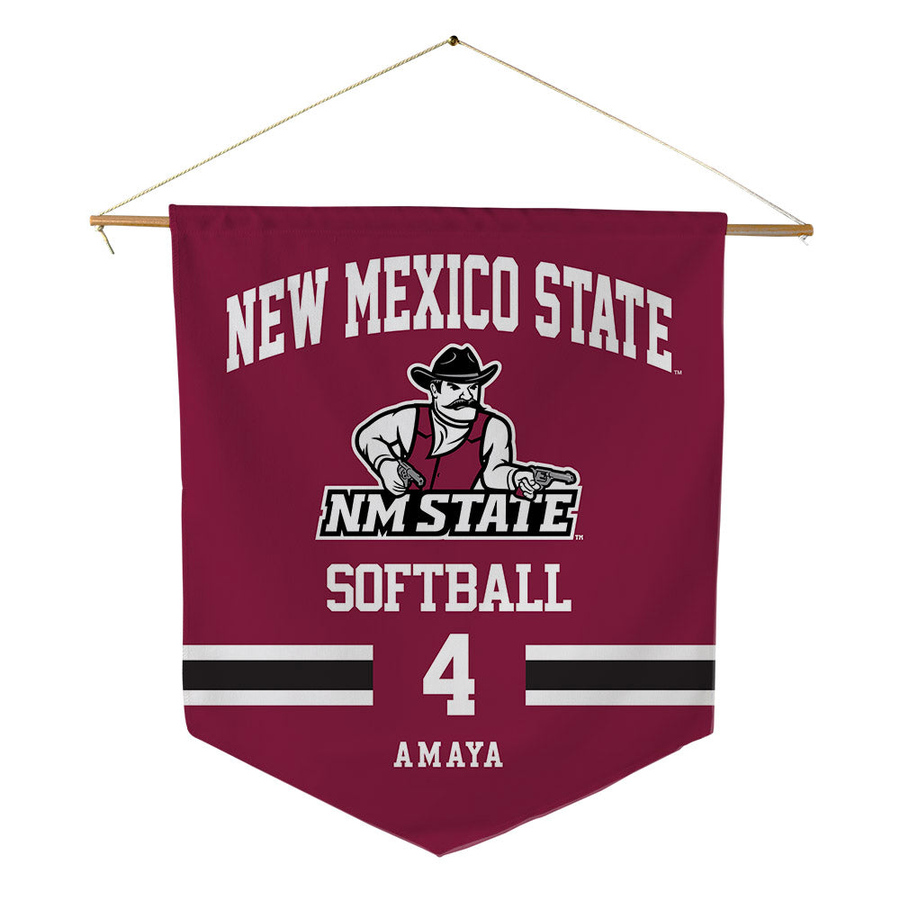 NMSU - NCAA Softball : Karyme Amaya - Pennant - 18" x 21"-0