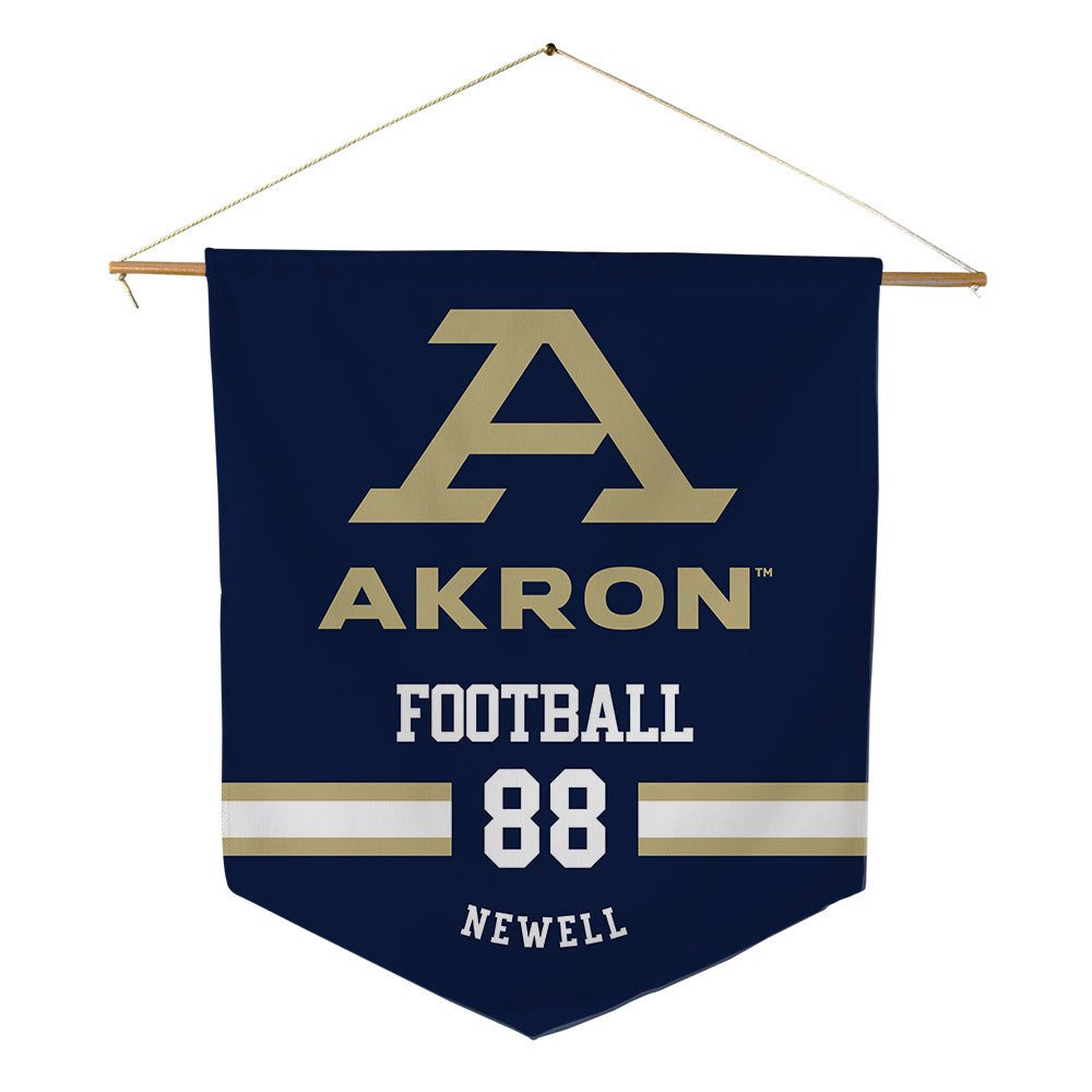 Akron - NCAA Football : Jacob Newell - Pennant - 18" x 21"-0