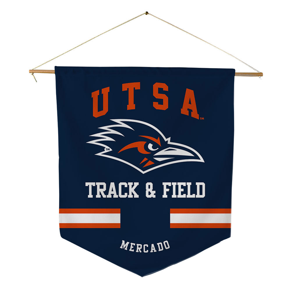 UTSA - NCAA Men's Track & Field : Aiden Mercado - Pennant - 18" x 21"-0