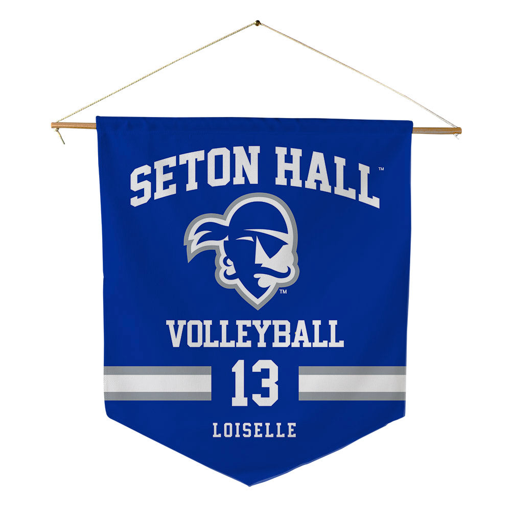 Seton Hall - NCAA Women's Volleyball : Maddy Loiselle - Pennant - 18" x 21"-0