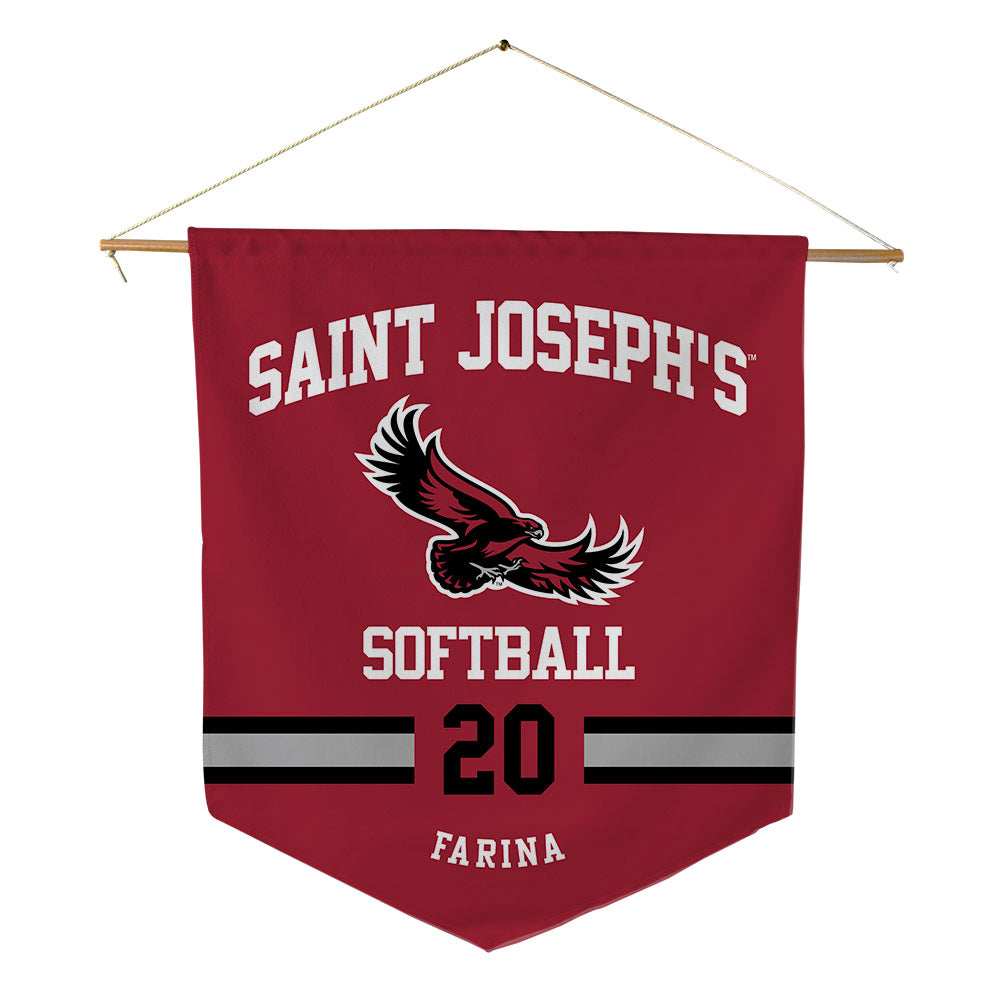 St. Joe's - NCAA Softball : Ava Farina - Pennant - 18" x 21"-0