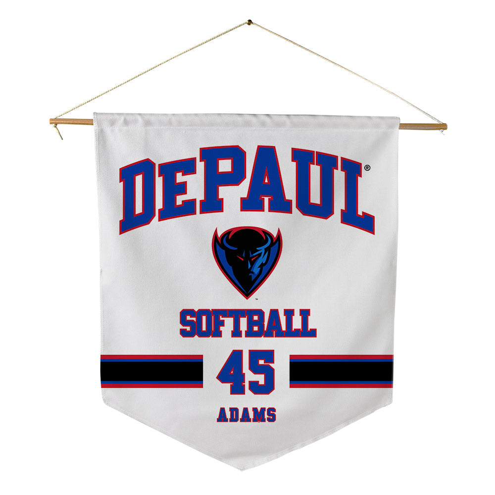 DePaul - NCAA Softball : Jolie Adams - Pennant - 18" x 21"-0