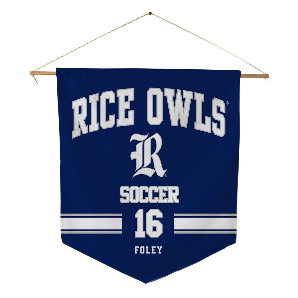 Rice - NCAA Women's Soccer : Lola Foley - Pennant - 18" x 21"-0