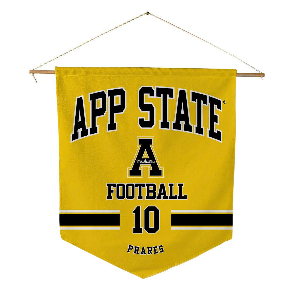 App State - NCAA Football : Colton Phares - Pennant - 18" x 21"-0