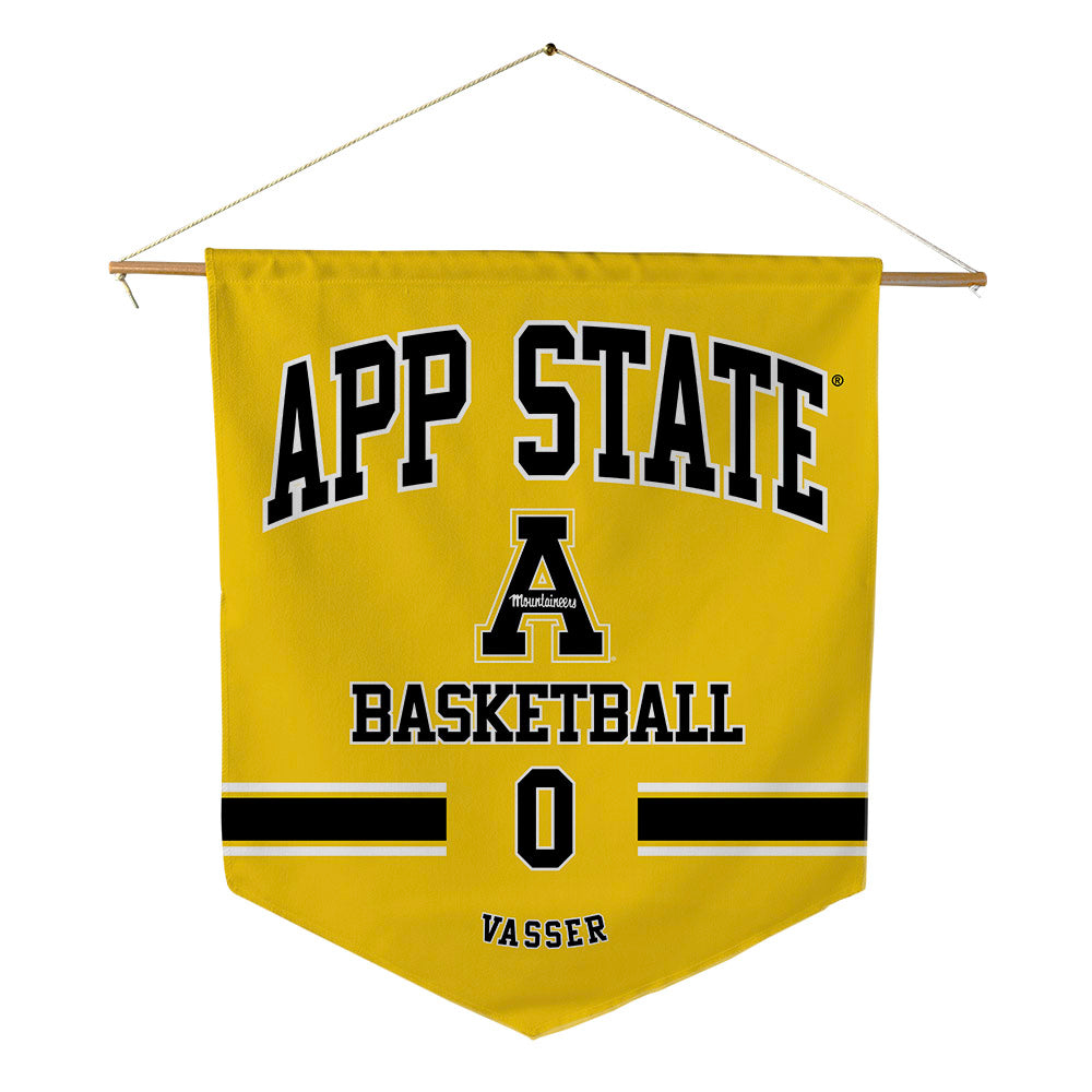 App State - NCAA Men's Basketball : KJ Vasser - Pennant - 18" x 21"-0