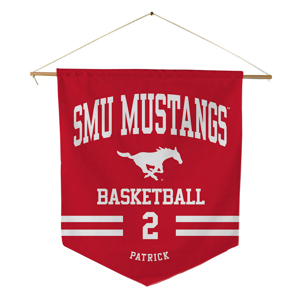 SMU - NCAA Men's Basketball : Jacob Patrick - Pennant - 18" x 21"-0