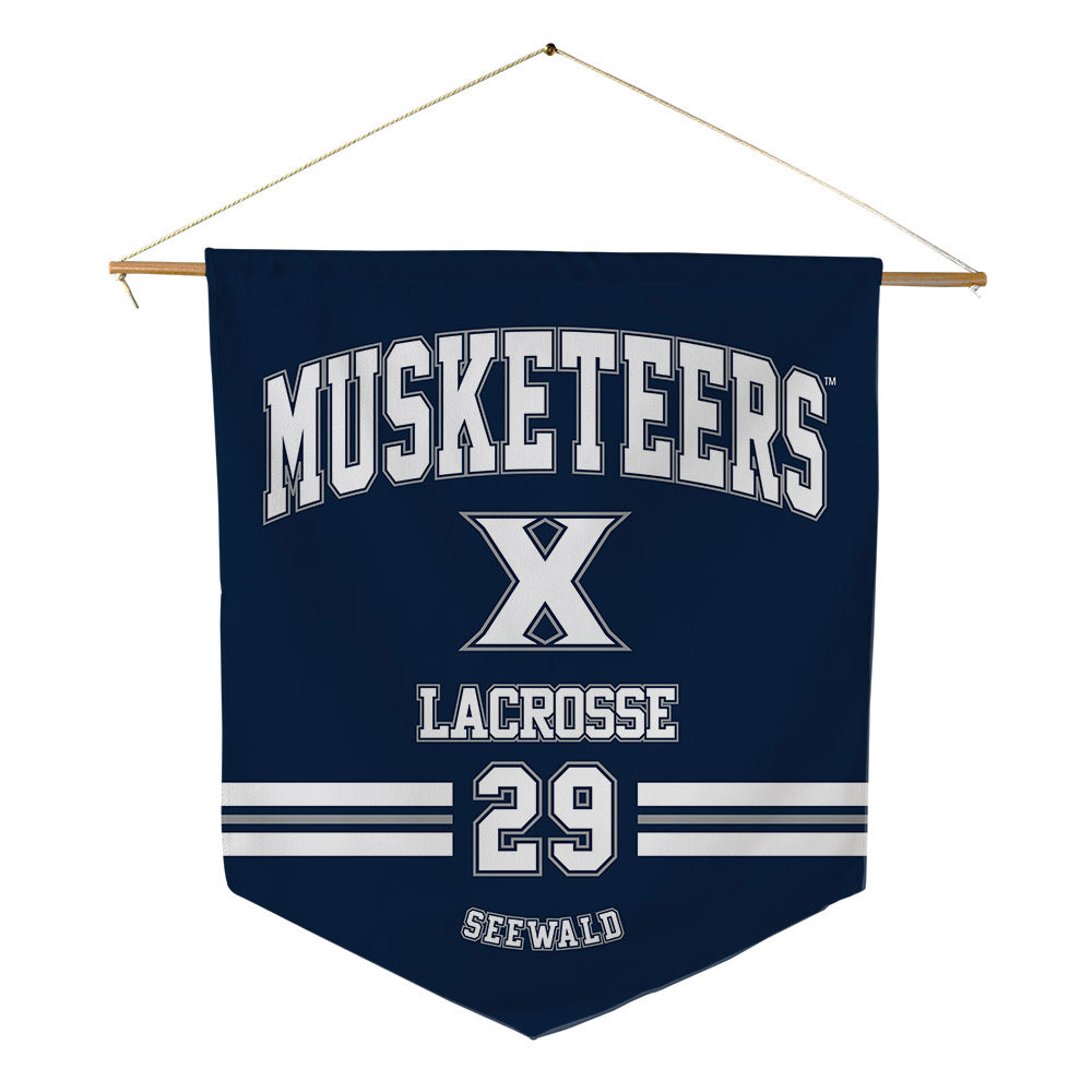 Xavier - NCAA Women's Lacrosse : Julia Seewald - Pennant - 18" x 21"-0
