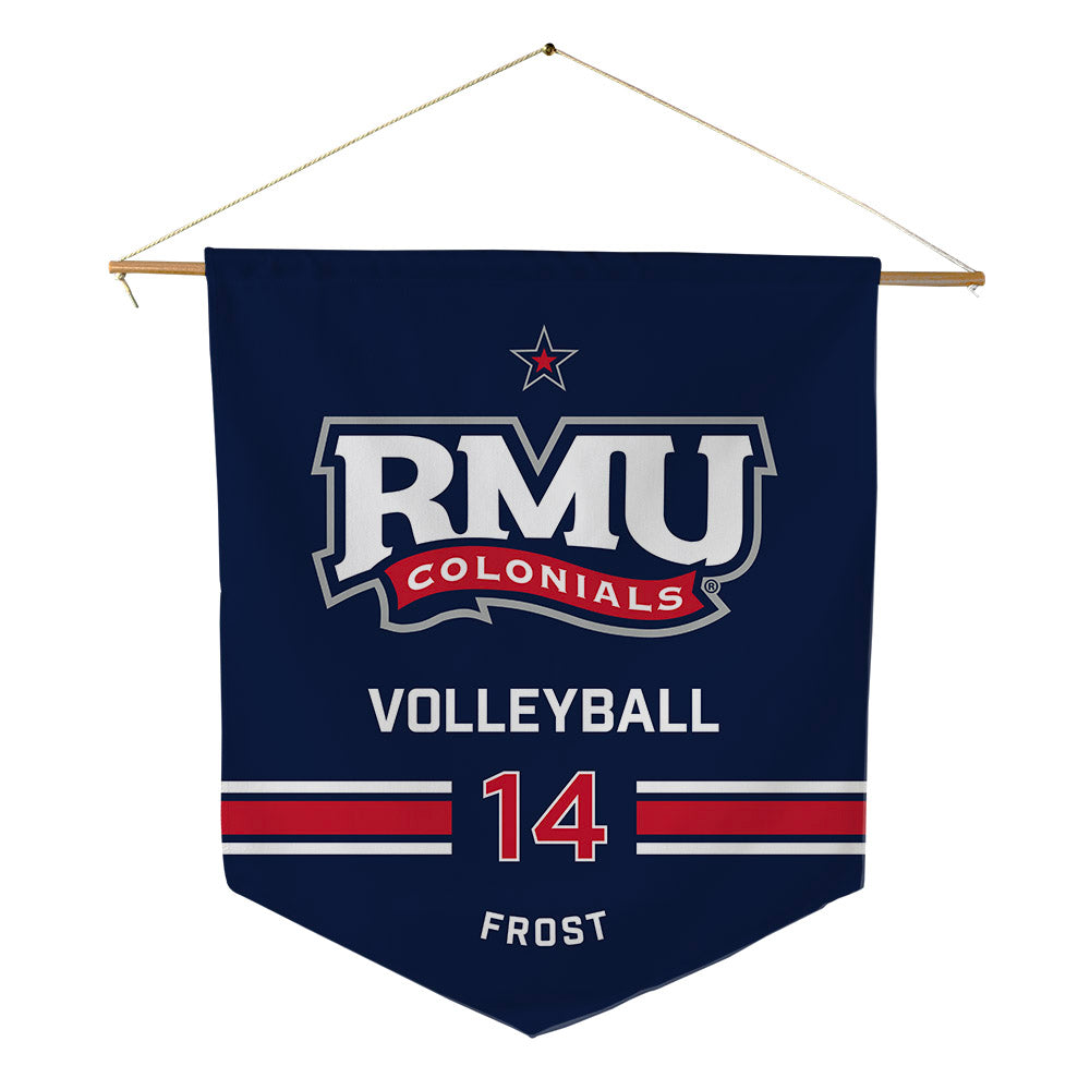 Robert Morris - NCAA Women's Volleyball : Natalie Frost - Pennant - 18" x 21"-0