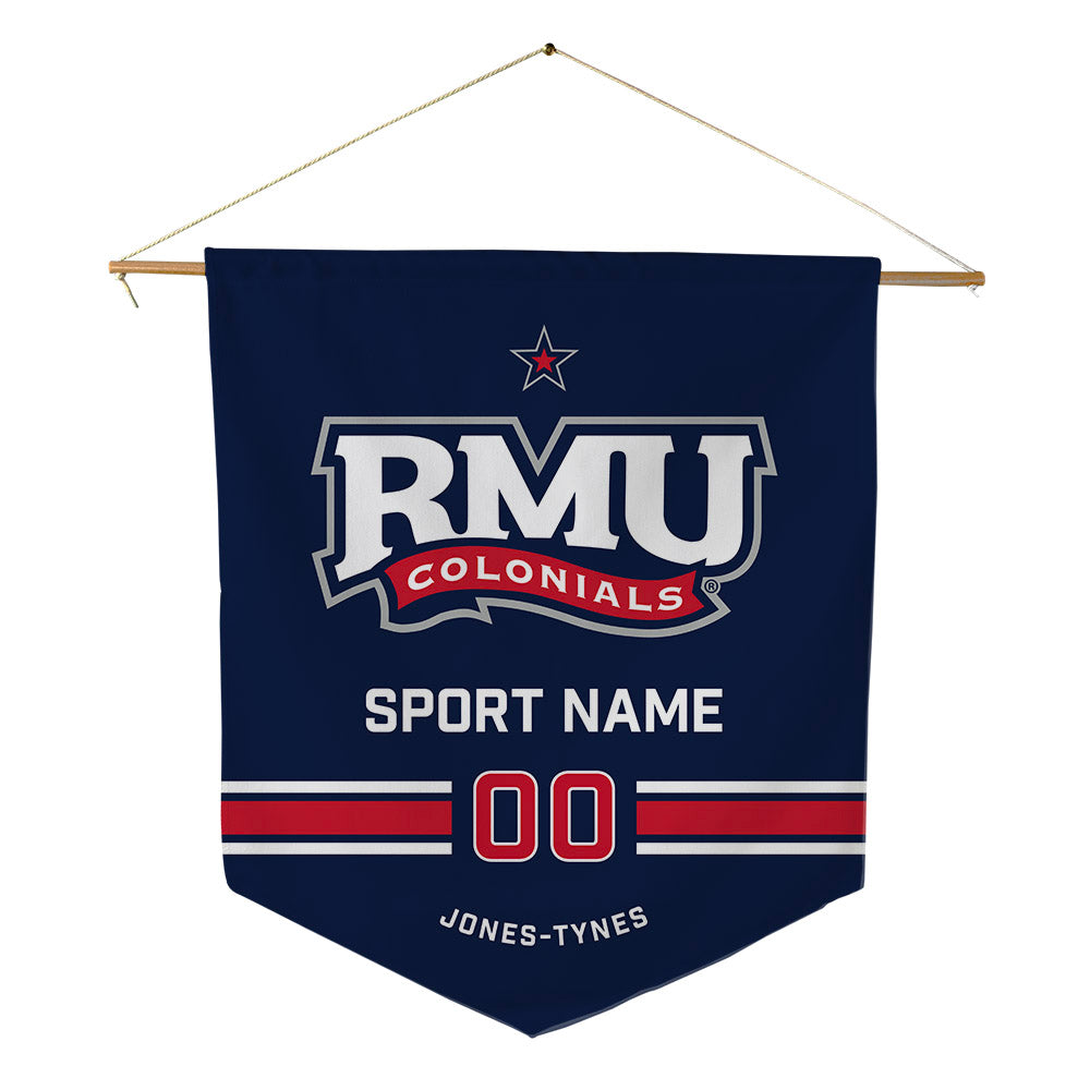 Robert Morris - NCAA Women's Basketball : Markeli Jones-Tynes - Pennant - 18" x 21"-0