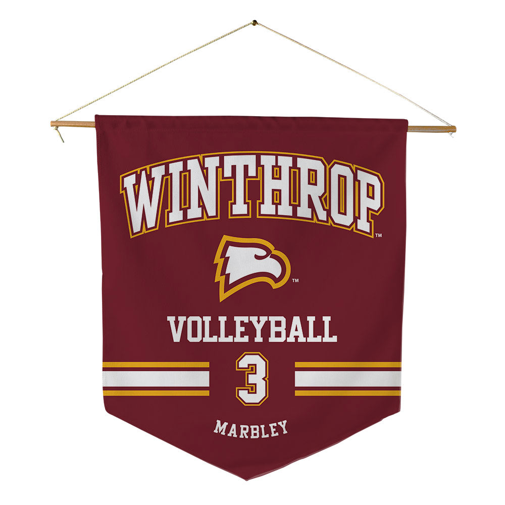 Winthrop - NCAA Women's Volleyball : Trabrece Marbley - Pennant - 18" x 21"-0