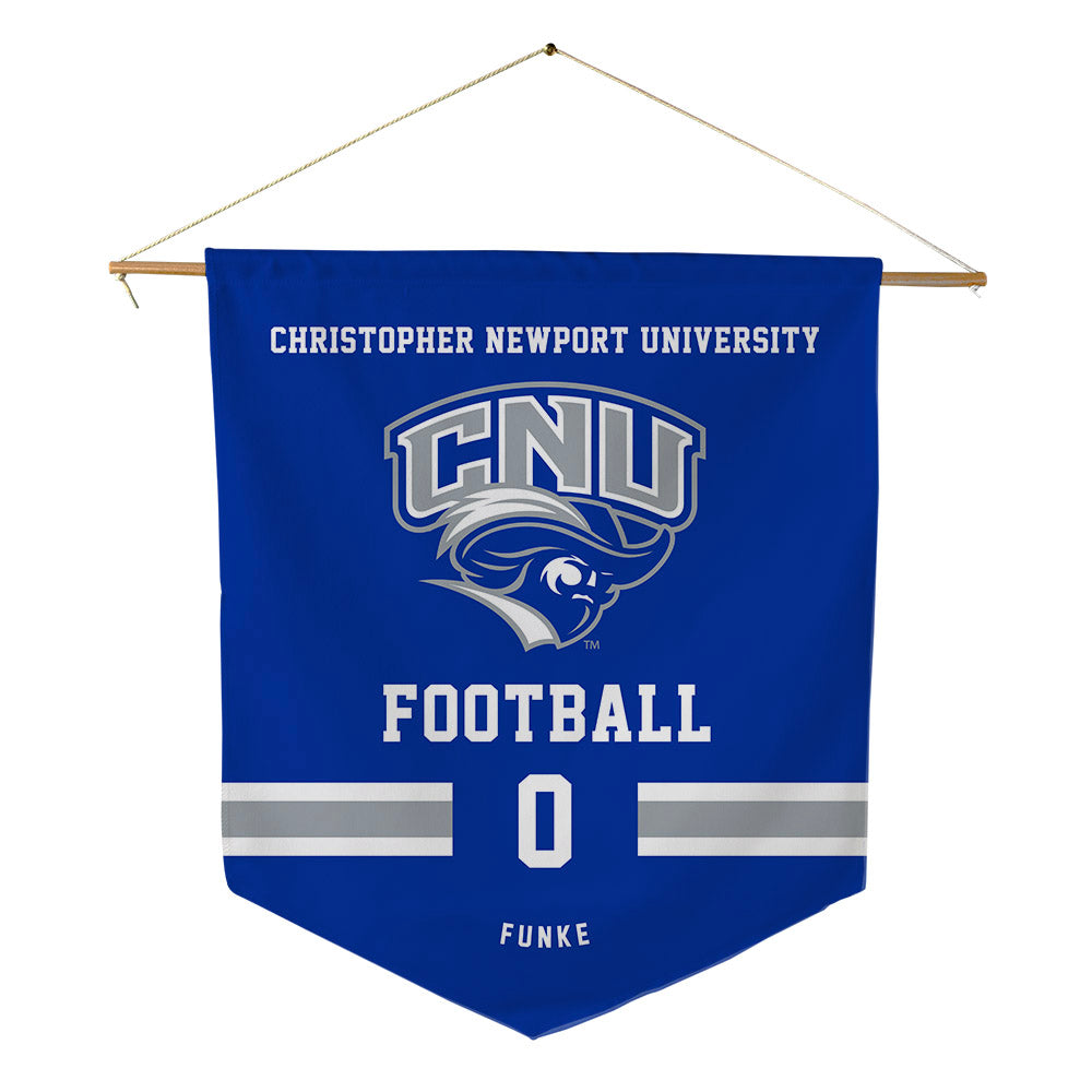 CNU - NCAA Football : Lincoln Funke - Pennant - 18" x 21"-0