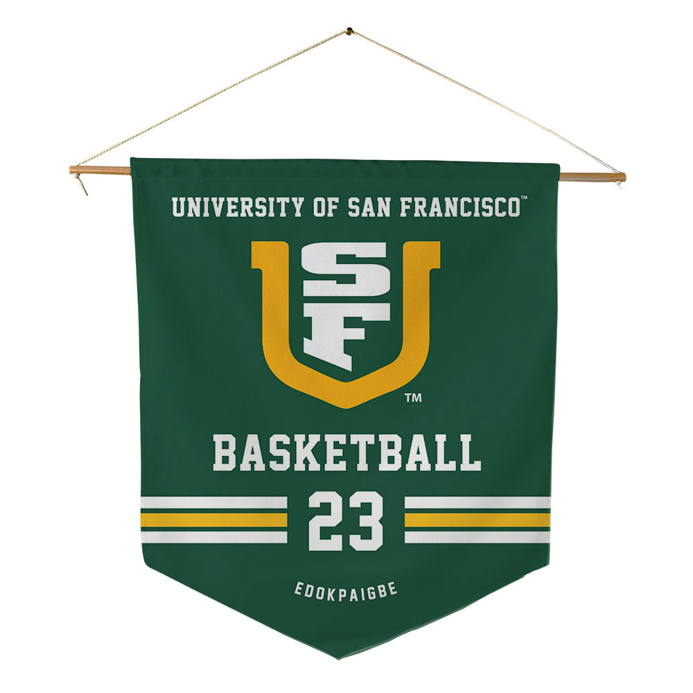 USFCA - NCAA Women's Basketball : Candy Edokpaigbe - Pennant - 18" x 21"-0