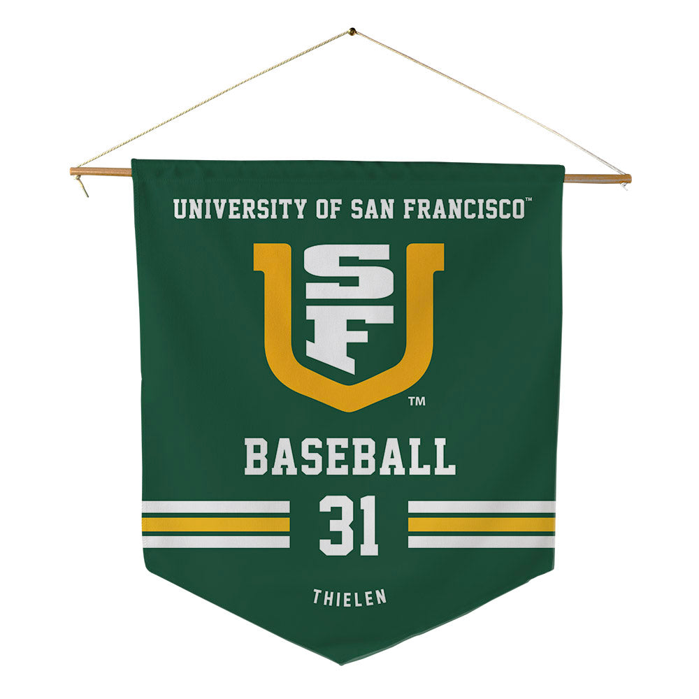 USFCA - NCAA Baseball : Jackson Thielen - Pennant - 18" x 21"-0