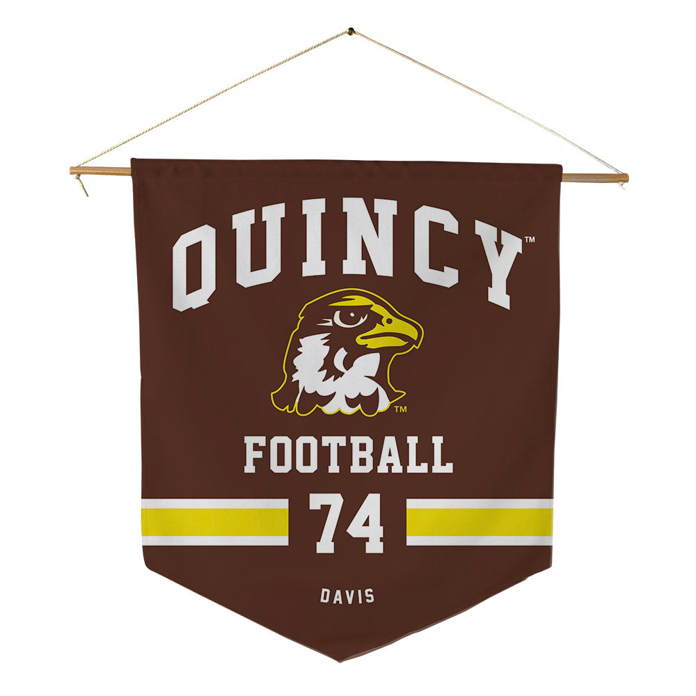Quincy - NCAA Football : Prince Davis - Pennant - 18" x 21"-0