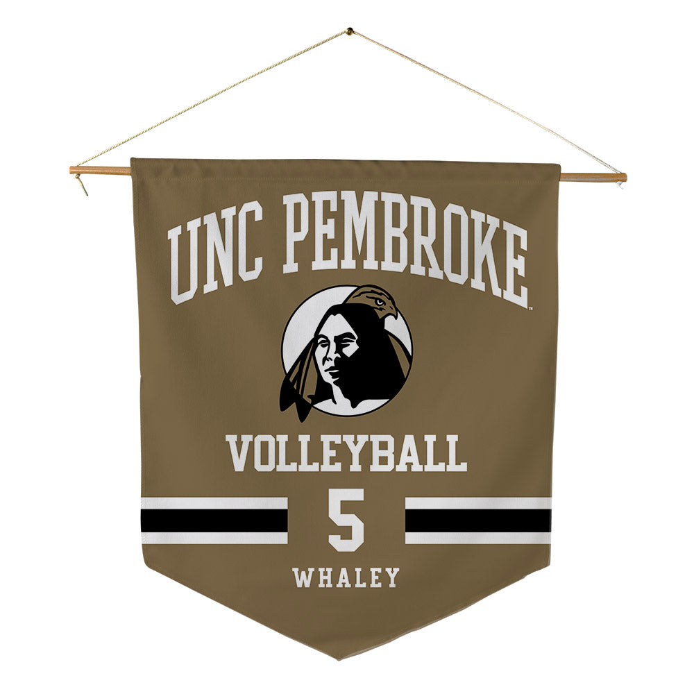UNC Pembroke - NCAA Women's Volleyball : Savannah Whaley - Pennant - 18" x 21"-0