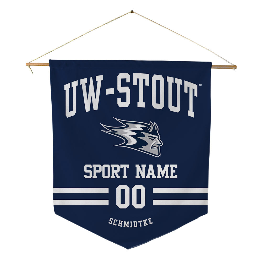 UW Stout - NCAA Football : Logan Schmidtke - Pennant - 18" x 21"-0