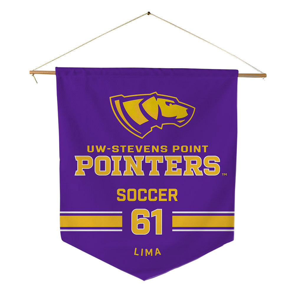 UWSP - NCAA Men's Soccer : Dominic Lima - Pennant - 18" x 21"-0