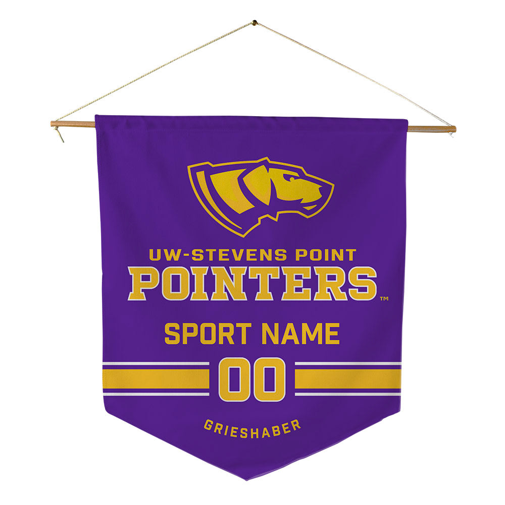 UWSP - NCAA Men's Soccer : Noah Grieshaber - Pennant - 18" x 21"-0