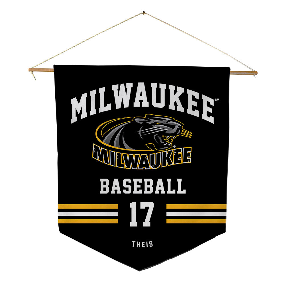 UW Milwaukee - NCAA Baseball : Braden Theis - Pennant - 18" x 21"-0